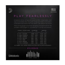 D'Addario NYXL09564SB, 7-str. 0095-064